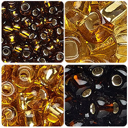 yellow bead assortment