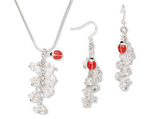 Single-Strand Necklace and Earring Set