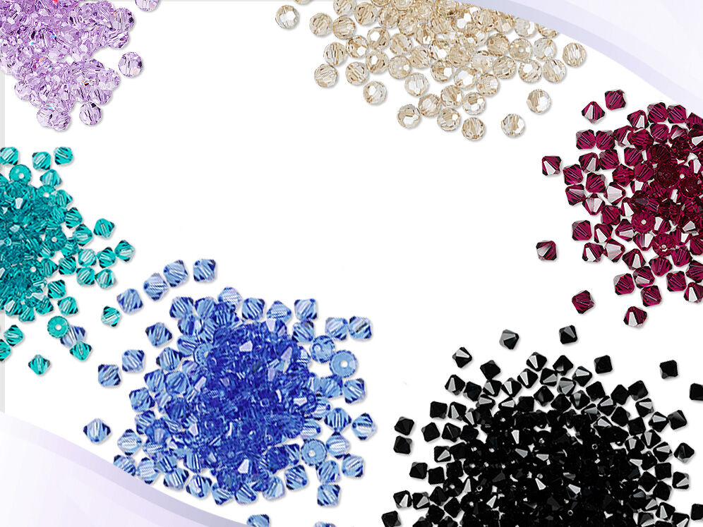Assorted crystal beads