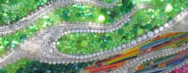 Side of beaded Cadillac