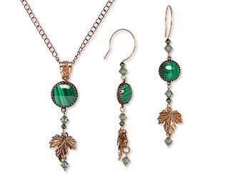 Single-Strand Necklace and Earring Set