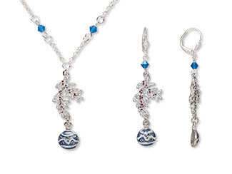 Single-Strand Necklace and Earring Set