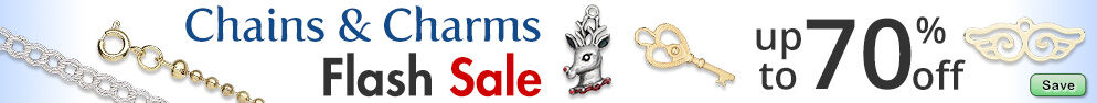Today only. Save on our Select Chain and Charms Sale with discounts up to 70% off.