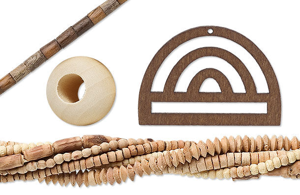 Wood beads