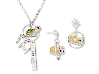 Single-Strand Necklace and Earring Set