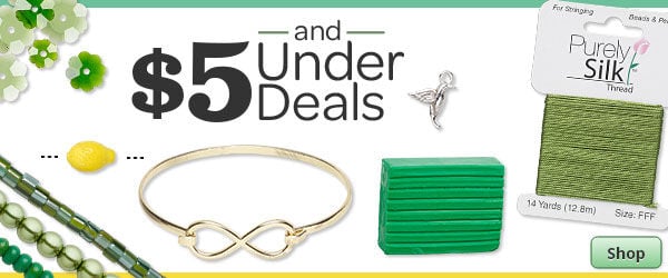 Shop $5 and Under Deals.
