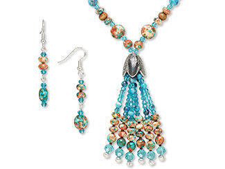 Single-Strand Necklace and Earring Set