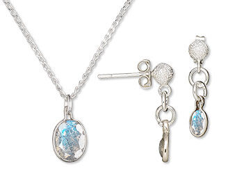 Single-Strand Necklace and Earring Set