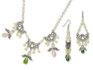 Single-Strand Necklace and Earring Set