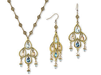Single-Strand Necklace and Earring Set