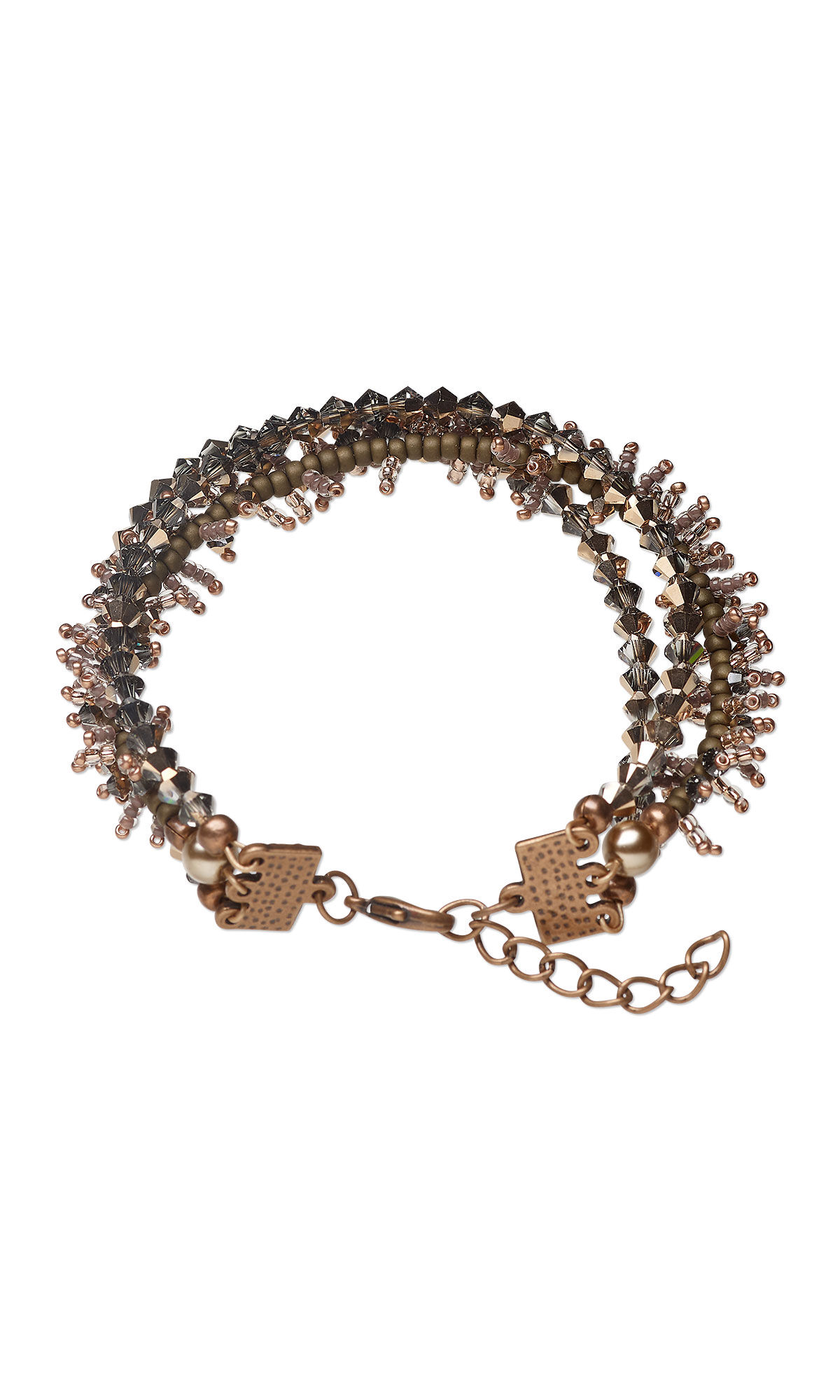 Multi strand crystal bracelet