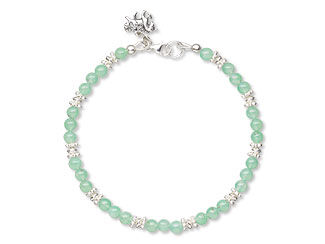Image of a chrysoprase bracelet