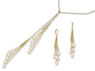Lariat-Style Necklace and Earring Set