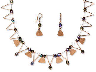 Collar-Style Necklace and Earring Set