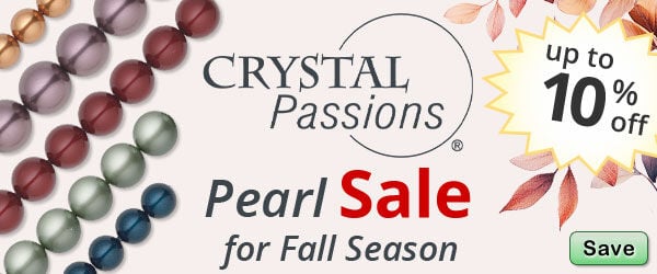 Save on our Crystal Passions Pearls Sale for Fall Season with discounts up to 10% off.