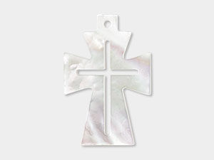 White Mother-of-Pearl Shell Components