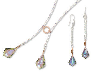 Single-Strand Necklace and Earring Set