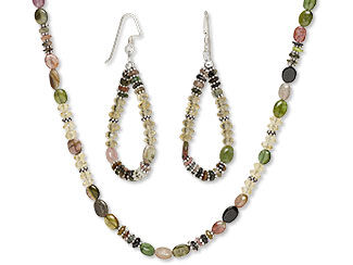 Single-Strand Necklace and Earring Set