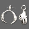 Hand-shaped bead suspender