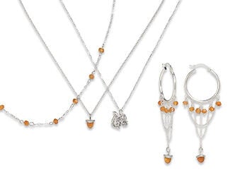 Three-Piece Necklace and Earring Set