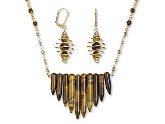 Single-Strand Necklace and Earring Set