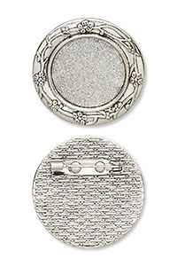Glue-in brooch