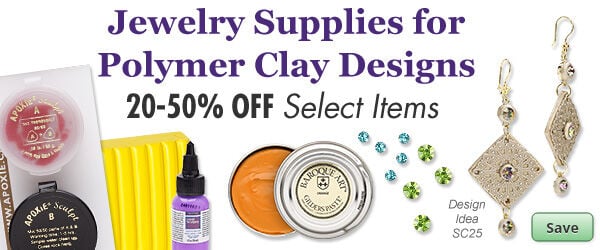 Save on our Jewelry Supplies for Polymer Clay Designs with discounts up to 20-50% off. Select Items.