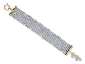 Blue Square Stitch Bracelet