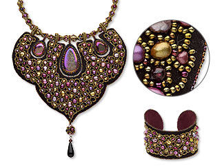Convertible Bib-Style Necklace and Cuff Bracelet
