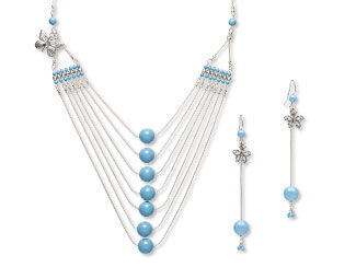 Multi-Strand Necklace and Earring Set