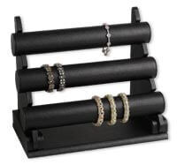 Three-tier leatherette bracelet display, item 2260PK