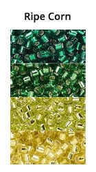 Ripe Corn Monochromatic Ombre seed beads