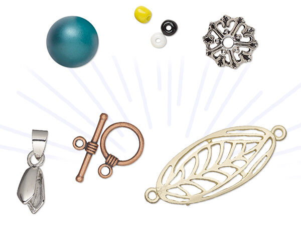 assorted findings and beads