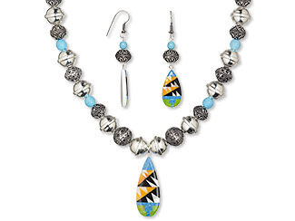 Single-Strand Necklace and Earring Set