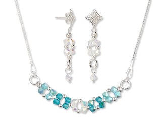 Single-Strand Necklace and Earrings