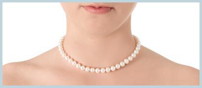 Choker-length necklace example