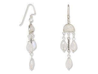 Rainbow Moonstone Earrings