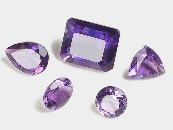 Amethyst Faceted Gems
