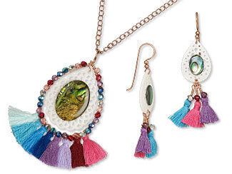 Single-Strand Necklace and Earring Set 