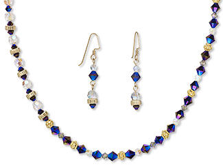 Single-Strand Necklace and Earring Set