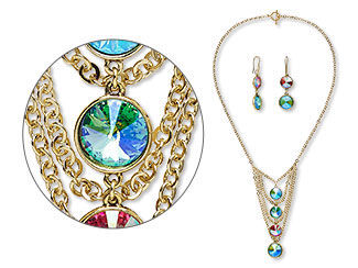 Single-Strand Necklace and Earring Set