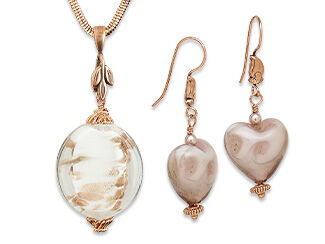 Single-Strand Necklace and Earring Set