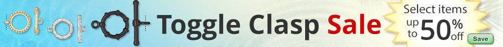 Save on our Toggle Clasp Sale with discounts up to 50% off on selected items.