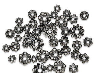Gunmetal-Finished Rondelles