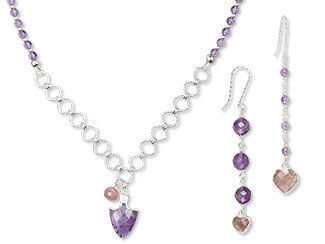 Single-Strand Necklace and Earrings Set