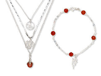 Three-Piece Necklace and Bracelet Set