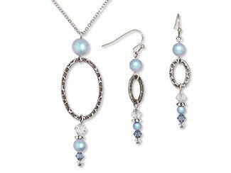 Single Strand Necklace and Earring Set