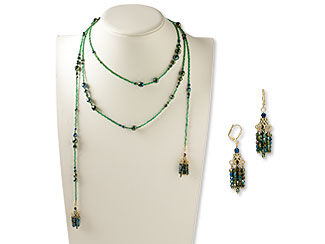 Single-Strand Necklace and Earring Set