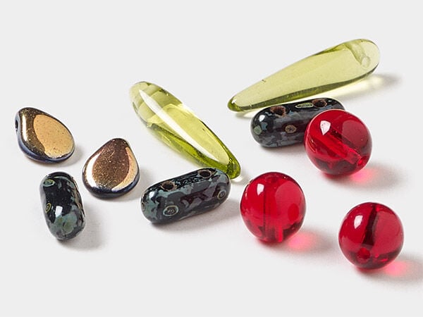 Czech Pressed and Druk Glass Beads