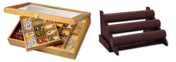 Brown Jewelry displays